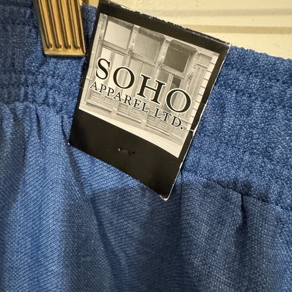 Soho Blue Drawstring Joggers - Picture 5 of 6